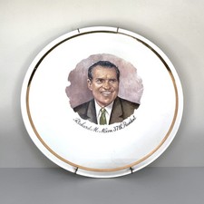 Richard M. Nixon Presidential Vintage Plate, American Ironstone - 10 in picture