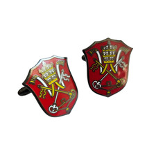 Holy See Vatican Catholic Coat of Arms Wedding Work Suit Cufflink Cuff Links Set picture