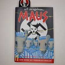 1991 Maus II Hardcover Book Art Spiegelman 1st First Edition Printing Bookmark picture