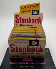 Vtg Stanback Advertising Aspirin Physician Headache Powder New Sealed W Display  picture