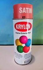 Vintage Krylon #3504 Terracotta Satin 12oz Spray Paint Can about 7/8ths Full  picture
