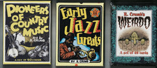 R. CRUMB - SET OF THREE BOXED TRADING CARDS: COUNTRY MUSIC, JAZZ GREATS, WEIRDO picture