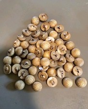 Large Lot Vintage Domed Shank Buttons Celluloid And Metal 5/8 Inch picture