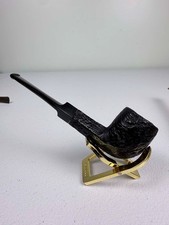 Vintage Wally Frank White Bar Briar Tobacco Pipe Rusticated Estate 5.5