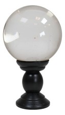 Wicca Occult Witchcraft Paranormal Witch Crystal Glass Gazing Ball On Stand picture