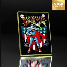 Superman #14 (1942) Cover Series McFarlane 3D Metal Pin GOLD CHASE #/75 picture