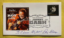 SIGNED ROY CLARK FDC AUTOGRAPHED FIRST DAY COVER - COA picture