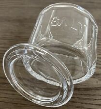 NEW Embossed Glass SALT Cellar With Lid picture