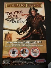 CLOUT FANTASY Redbeard's Revenge Expansion ~ Magazine PRINT AD Hidden City Games picture