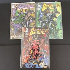 Backlash Lot Of 3 Comics Issues Two Five Six Dec 94 Feb 95 March 95 Vintage picture