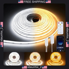 LED COB Strip Light 16.4ft Dimmable 2300K-6500K with Remote & App Control picture