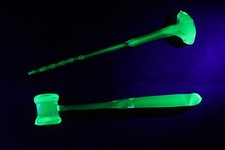 Handcrafted Uranium Glass Lobotomy Set – Glows Neon Green Under UV picture