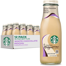 Starbucks Frappuccino White Chocolate Mocha Iced Coffee 13.7 oz Bottles 12 Pack picture