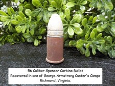 Old Rare Vintage Antique Civil War Relic 56 Caliber Spencer George Custer Camp picture