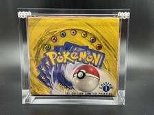 1st Edition Base Set Booster Box 1999 WOTC - EMPTY - Inc Acrylic - Pokemon TCG picture