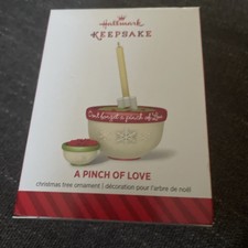 2014 HALLMARK Keepsake Ornament A PINCH OF LOVE Mixing Bowl Spatula Kitchen picture