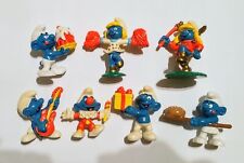 THE SMURFS ANNIVERSARY RUBBER FIGURINES SET PEYO MC DONALDS GERMANY COLLECTIBLES picture