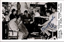 Cinerama Holiday Filming Chingwah Lee Studio San Francisco Chinatown RPPC picture