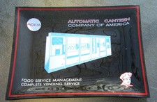 Vintage ACCA Automatic Canteen Company Of America Advertising Glass Dish VENDING picture
