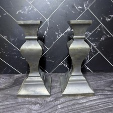 Vintage Neiman Marcus Brass Candlestick Holders Pair 7.25