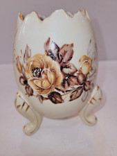 Vintage Napcoware 3199/17 3 Footed Cracked Egg Porcelain Vase Trinket Bowl 5