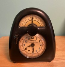 Isamu Noguchi Hawkeye Measured Timer Clock, Works, Watch VIDEO w/SOUND on picture