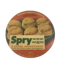1950's Spry Shortening Disc Label Recipes Lever Brothers Purer Biscuits picture