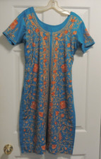 Vintage  Ethnic Dress Hand Crafted Embroidered in INDIA, SIZE SMALL, picture