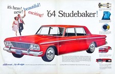 1964 Studebaker Lark Daytona Hawk Avanti Wagonaire Cruiser Series Mag Print Ad picture