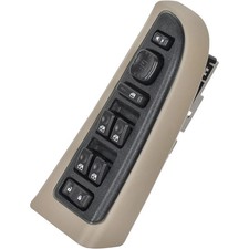 15883320 Front Driver Side Door Lock and Power Window Switch & Tan Bezel Asse... picture