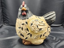 Wood or Resin Hen Primitive Farmhouse Rustic 9.5