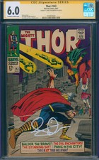 Thor #143 1967 Marvel Kirby Lee Signed by Jaimie Alexander *Lady Siff SS CGC 6.0 picture