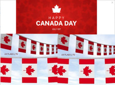 10 Metre 20 XL Flags Canada Day 1st July Maple Leaf Bunting picture