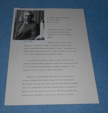 1984 NASA Admin James Beggs 3M Press Conference Statement Photo Biography picture