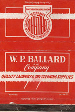 Vintage Matchcover W P Ballard & Company Qualuity Laundry & Dry  Royal Flash picture