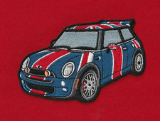 Vintage Embroidered Patch British Flag for Austin Powers MINI Cooper 3/4 View picture