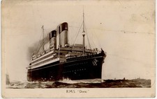 c.1907 RMS Doric White Star Line RPPC Transatlantic Liner Shipboard Use picture