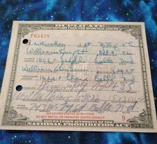 1932 Duplicate Prescription Form - Medicinal Liquor - Prohibition Era picture
