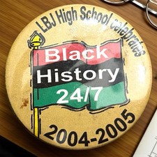 VTG Black History Peace Pin Button Small Celebrates Memorabilia 2004-2005 picture