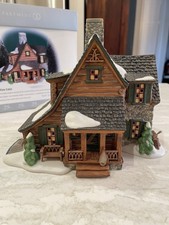 Dept 56 New England  Mountain View Cabin   LTD Edition 25th Anniversary Signed picture