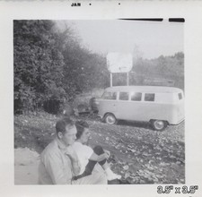 Volkswagen Camper Van Classic Car VW Beetle Cube Automobile VINTAGE PHOTO picture