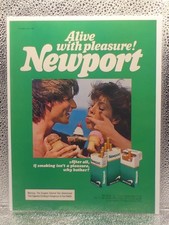 VTG Newport Menthol Cigarette Paper Magazine 1985 Print Advertising Full Page Ad picture