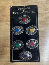Western Style Silver Tone Button Cover. (N) picture