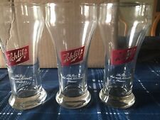 3 VINTAGE Schlitz Beer Pilsner Glass The Beer That Made Milwaukee Famous 6