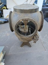 Vintage ADLAKE 4-Way Electric Railroad Switch Signal Lamp Housing No Lenses picture
