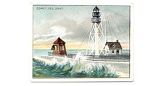 1910 T77 Hassan Lighthouse Series, #17 Coney Island Light picture