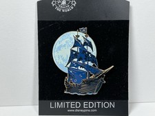 Disney Pirates Caribbean Jumbo Black Pearl In Moonlight LE/500 Pin picture
