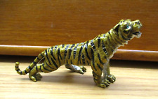 Enamel Bejeweled Tiger Figurine Olivia Riegel Rhinestone Painted Metal Animals picture