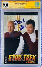 William Shatner Patrick Stewart Signed Photo Cover CGC SS Graded 9.8 Star Trek picture