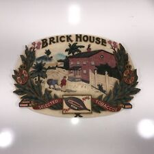 JC Newman Brick House Cigar Display Sign 18.5x12.5x1.5 picture
